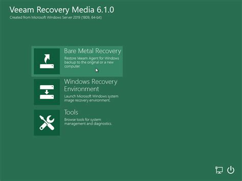 Step Launch Veeam Recovery Media Wizard Veeam Agent For Microsoft