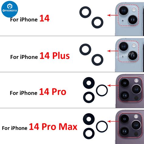 Replacement For Iphone X 15 Pro Max Rear Camera Glass Lens