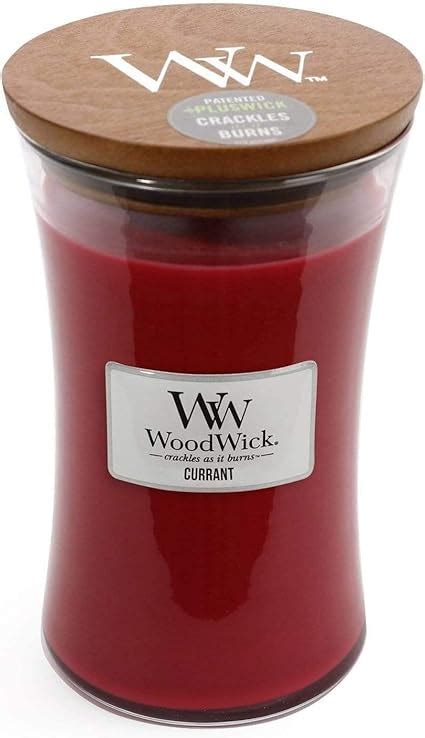 Amazon Woodwick Large Hourglass Candle Currant Premium Soy