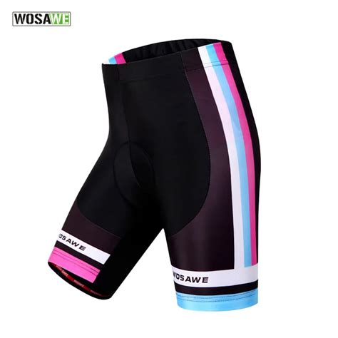 Wosawe Women S Cycling Clothing Gel Padded Cycling Shorts Bike Shorts