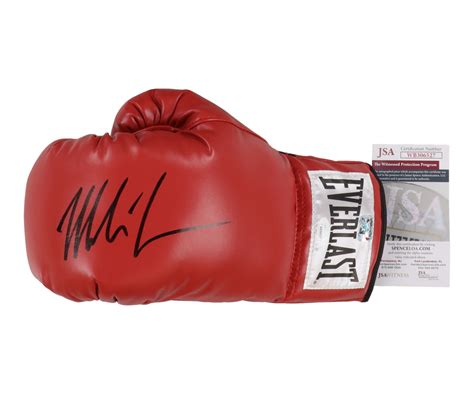 Mike Tyson Signed Everlast Boxing Glove Jsa And Tyson Pristine Auction