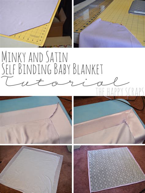 Self Binding Baby Blanket Tutorial The Happy Scraps