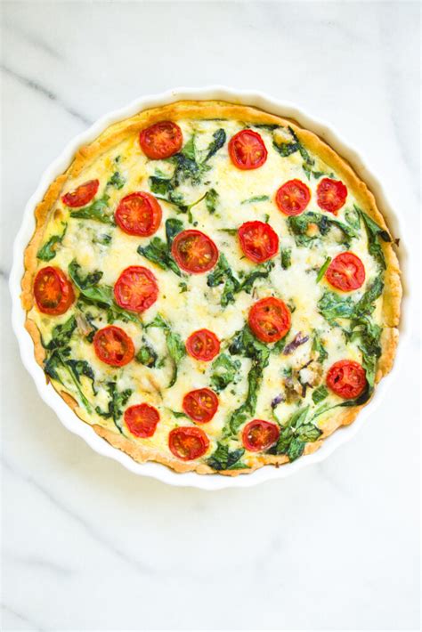 Tomato Spinach Quiche - My San Francisco Kitchen