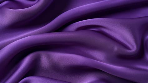 Close Up View Of Vibrant Purple Fabric Or Cloth Embracing The Color Of