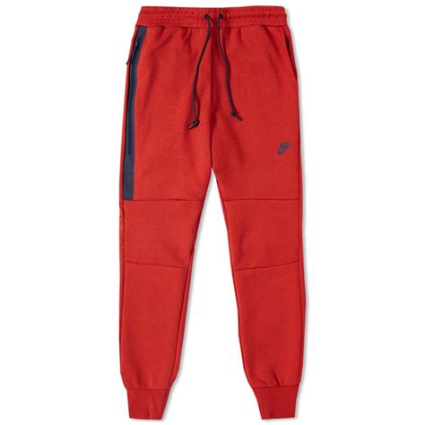 Nike Tech Fleece Pant Light University Red Heather End