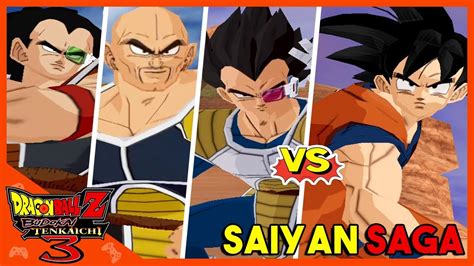 Dragon Ball Z Budokai Tenkaichi 3 Saiyan Saga Full Walkthrough 1080p 60fps Youtube