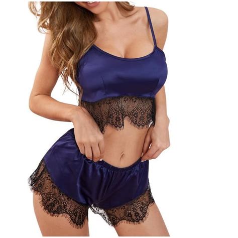 Ensemble Brassiere Et Shorty Nouvelle Lingerie Sexy En Dentelle En Soie