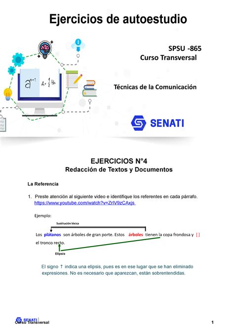 Spsu Ejercicio T Ejercicios N Redacci N De Textos Y