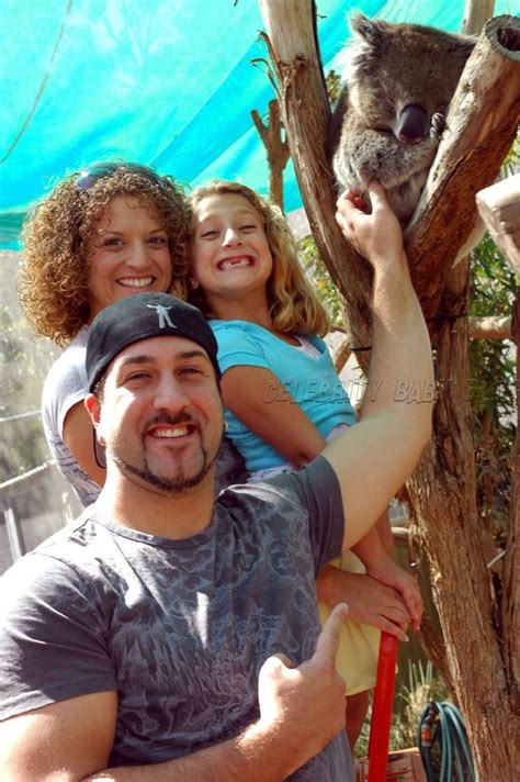 Joey Fatone and family at Melbourne Zoo