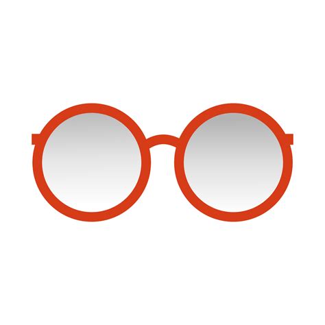 Red round glasses with smoky glasses.Fashionable bright accessories for ...