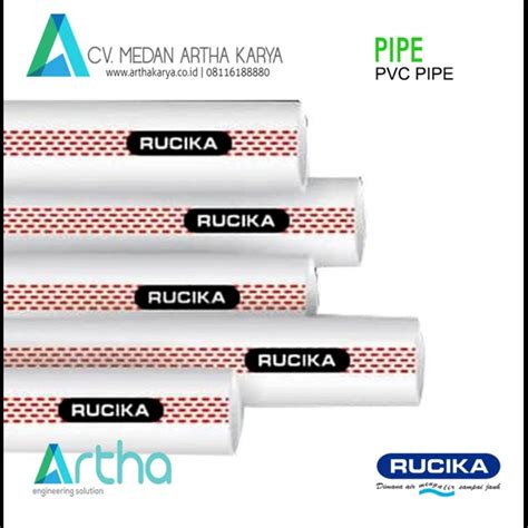 Jual PIPA PVC RUCIKA STANDART AW 3 INCH Medan Indo Baja Energi