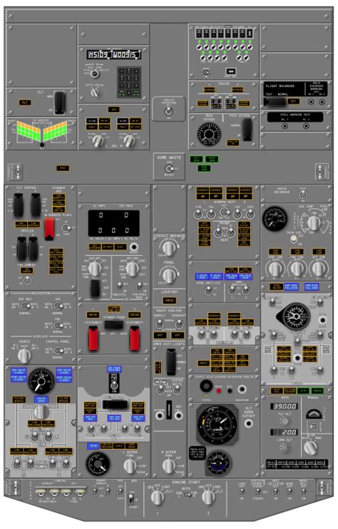 Boeing 737 Cockpit Layout