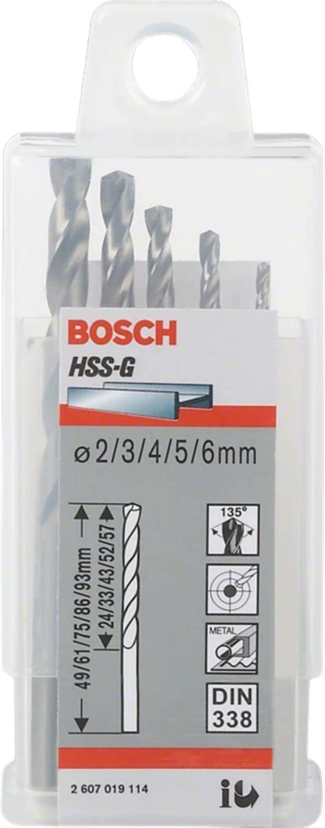 2608587017 Bosch Bosch 25 Piece Twist Drill Bit Set For Metal 13mm