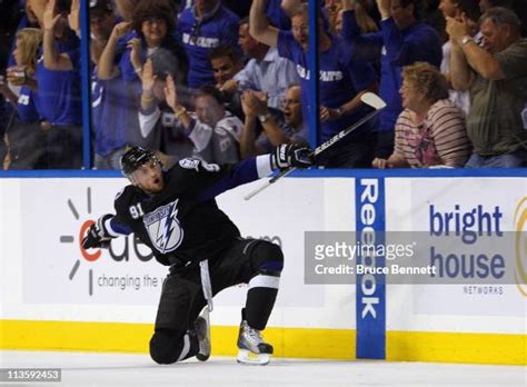 Steven Stamkos Of The Tampa Bay Lightning Scores The Game Tying Goal