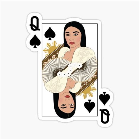 Filipiniana Queen Of Spades Sticker For Sale By JESSA ENRIQUEZ