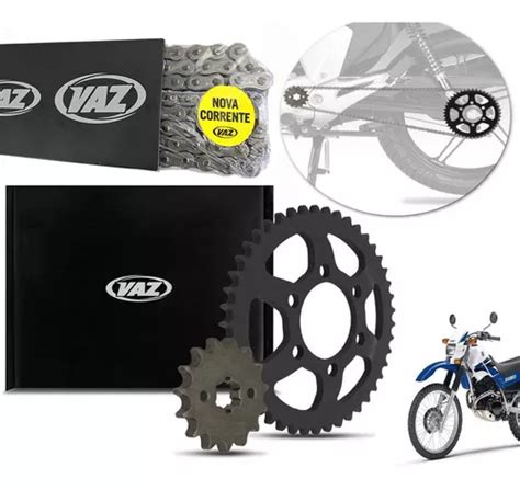 Kit Relação Tração Vaz Black Xtreme Retentor Xt 225 Tdm 225