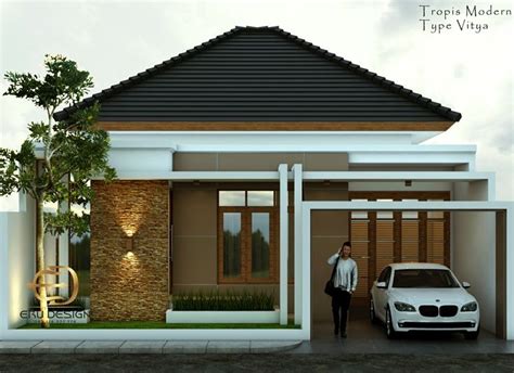 Tropis Modern Desain Fasad Rumah Tropis Desain Rumah Satu Lantai