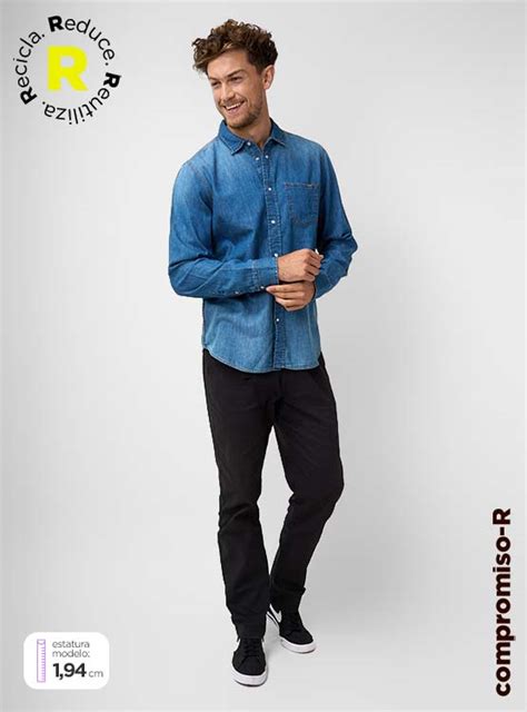 Ripley Camisa Manga Larga Algod N Hombre Pepe Jeans Denim Porter