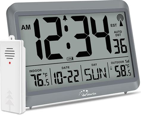 Wallarge Large Digital Wall Clock With Temperature Date And India Ubuy