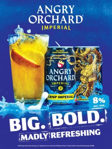 Angry Orchard Crisp Imperial Hard Cider Beer 6 Cans 12 Fl Oz Pick