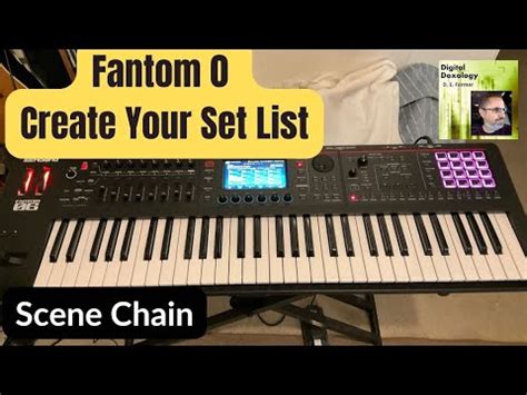 Roland Fantom 0 Series How To Create Your Set List YouTube