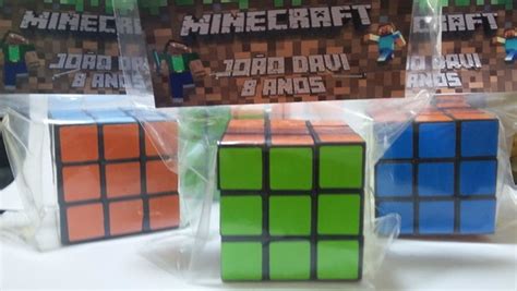 Cubo Mágico Personalizado Minecraft no Elo7 Paloma Ateliê