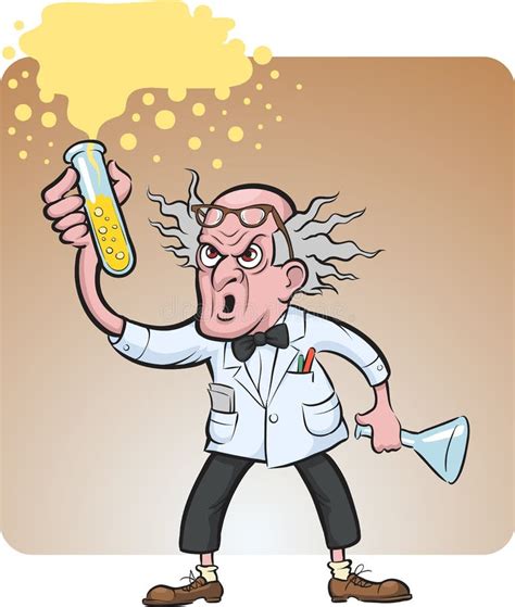 Evil Scientist Cartoon Illustration Stock Vector Illustration Of