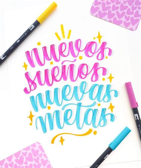 Lettering Frases A O Nuevo Alice Letters En Frases Bonitas De