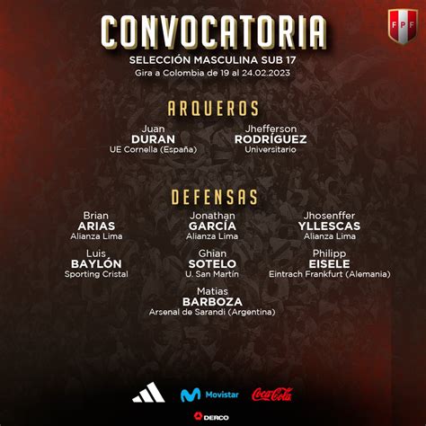 Selección Peruana on Twitter Presentamos a los futbolistas de