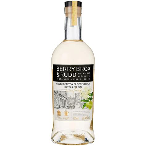 Berry Bros Elderflower & Gooseberry Gin 700ml 1pk