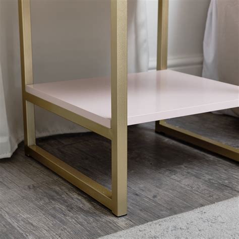 Pair Of One Drawer Bedside Tables Elle Pink Range Melody Maison