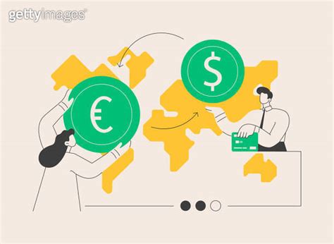 Currency exchange abstract concept vector illustration 이미지 1916632042