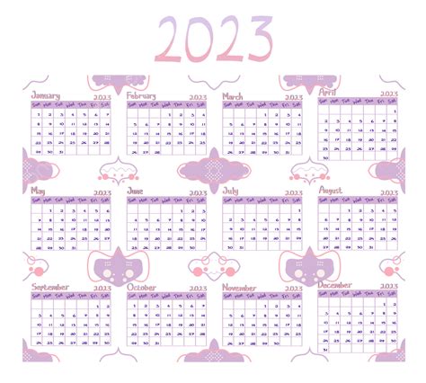 Year Calendar Vector Hd Png Images Calendar Year Purple