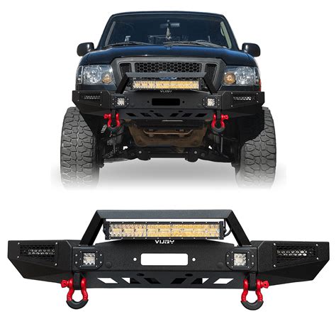 Ronghui For 1998 2011 Ford Ranger Steel Front Bumper W Winch Plate