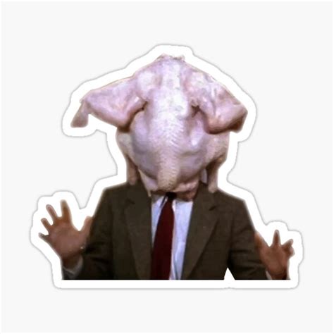 "Mr Bean stuck his head in a turkey, Merry Christmas Mr Bean" Sticker ...