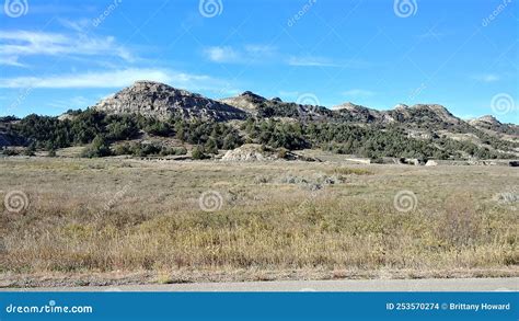 Badlands North Dakota stock photo. Image of rock, geology - 253570274