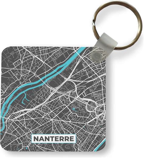 Sleutelhanger Uitdeelcadeautjes Nanterre Plattegrond Kaart