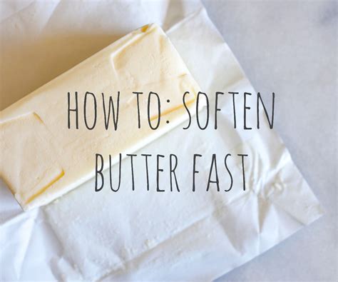 how long for butter to soften