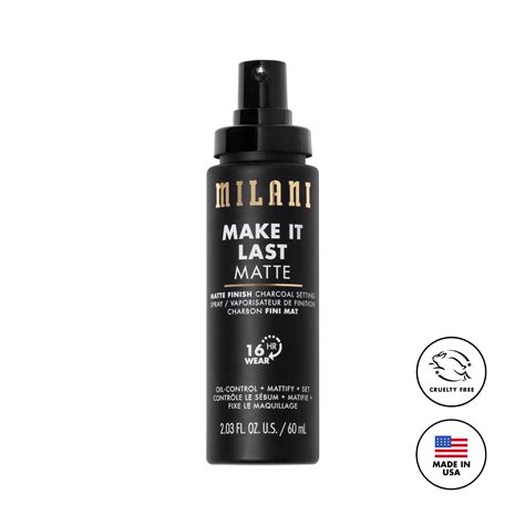 Milani Make Up Fixierspray Make It Last Matte Charcoal Setting Spray