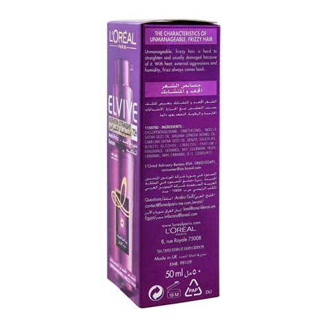 Order L Oreal Paris Elvive Keratin Straight 72H Anti Frizz Serum 50ml