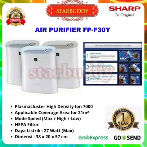 Jual Air Purifier Sharp FP F30Y A C H Penjernih Udara Plasmacluster