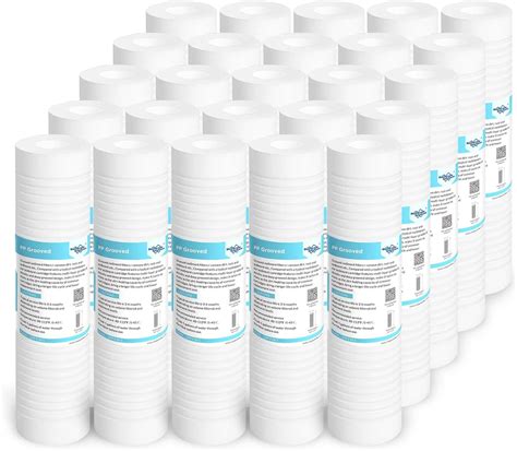 Amazon Grooved Sediment Water Filter Cartridge 25 Pack Membrane