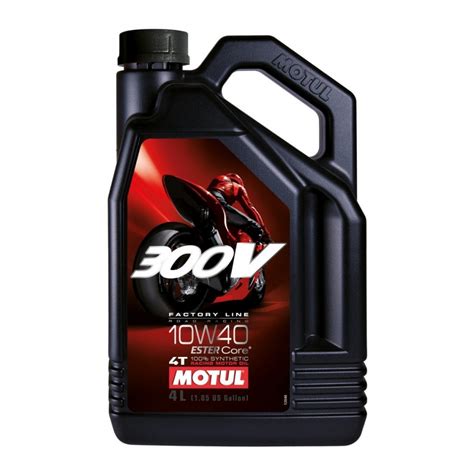 Motul 300V Road Race 10w40 Synthetic Motorcycle Oil 4 Litres