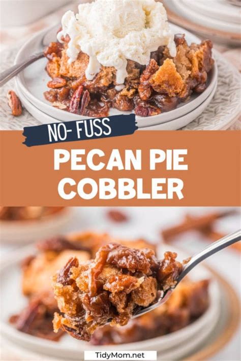 Easy Pecan Pie Cobbler Recipe Hot Water Cobbler Tidymom