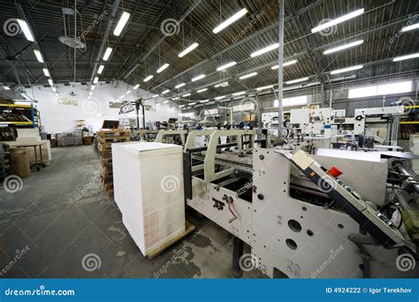 Modern printing house stock photo. Image of metallic, enter - 4924222