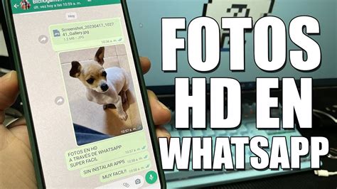 3 AJUSTES PARA ENVIAR FOTOS EN HD A TRAVEZ DE WHATSAPP YouTube