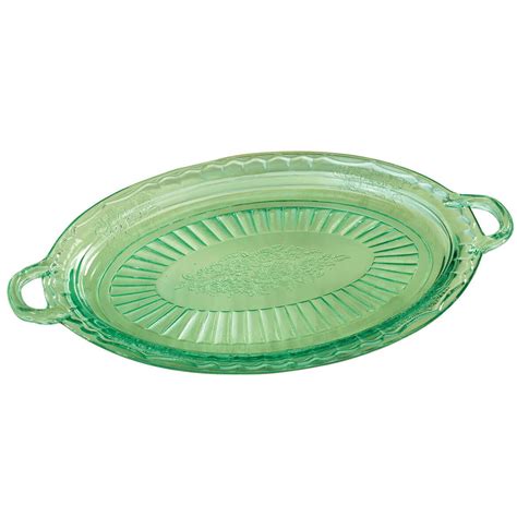 Classic Green Serving Platter Glass Serving Platters Serving Platters Glass Platters