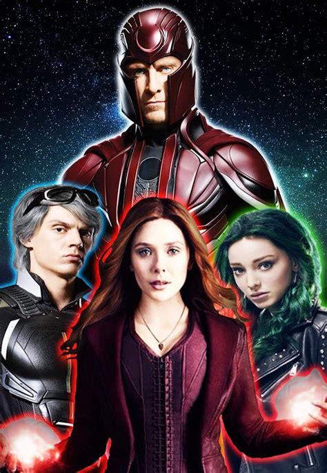 Magneto Quicksilver Scarlet Witch And Polaris Exploradores Multiverso