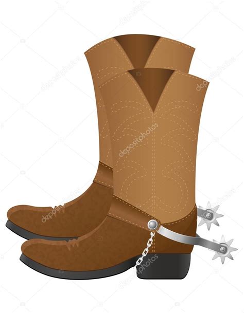 Botas Vaqueras Vector Ilustraci N