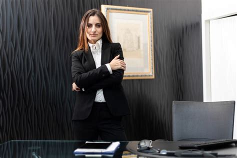 Premium Photo | Young female manager in her modern office